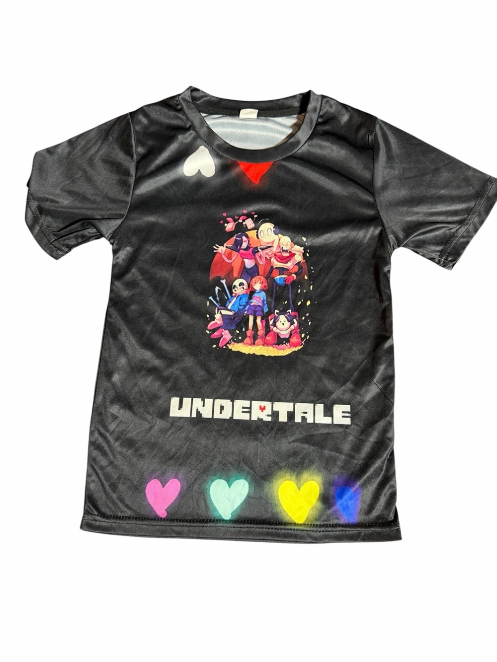 Kids Undertale Black Kids Graphic Tee S 7/8